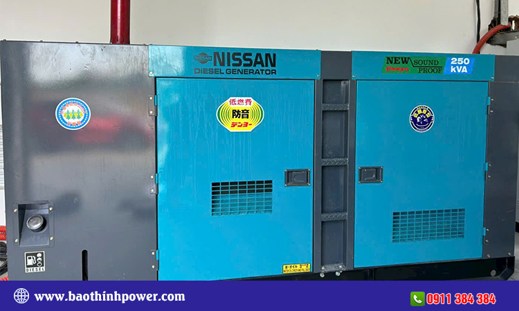 Bàn giao máy phát điện Nissan 200kva cho PCCC Bình Phước