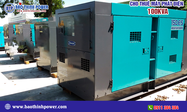 Cho thuê máy phát điện 100kva