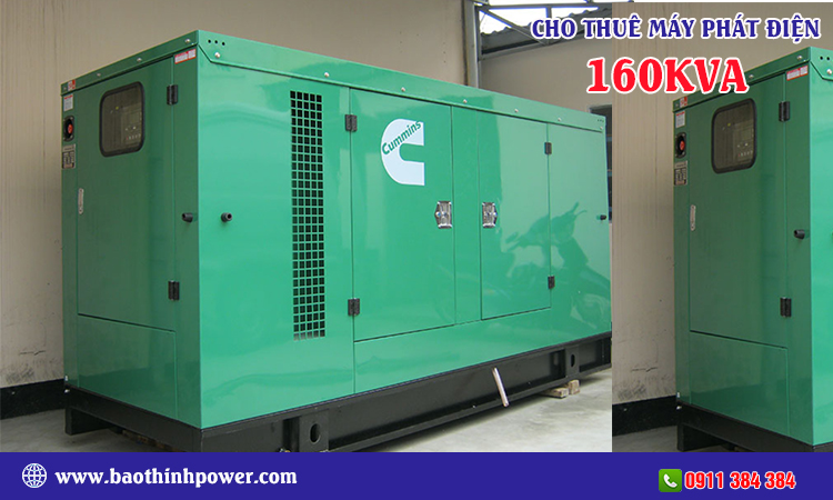 Cho thuê máy phát điện 160kva