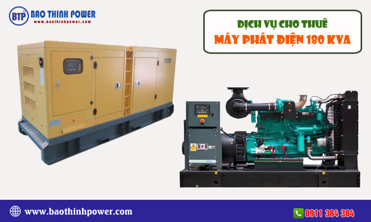 Cho thuê máy phát điện 180kva 