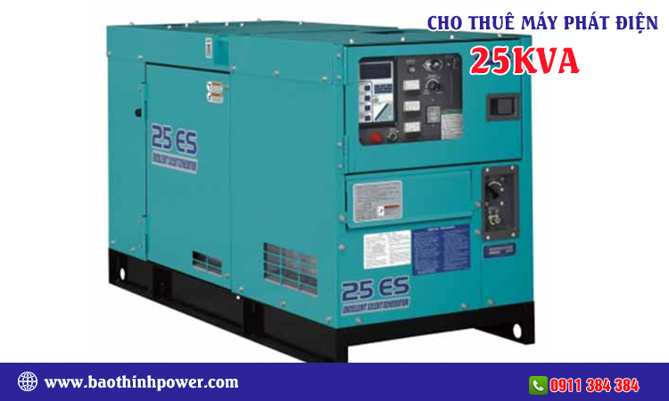 Cho thuê máy phát điện 25kva