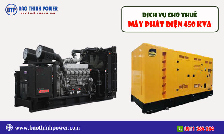 Cho thuê máy phát điện 450kva 