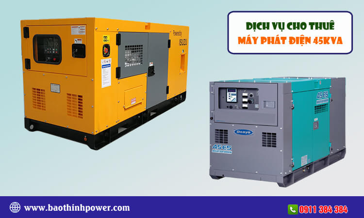 Cho thuê máy phát điện 45kva 