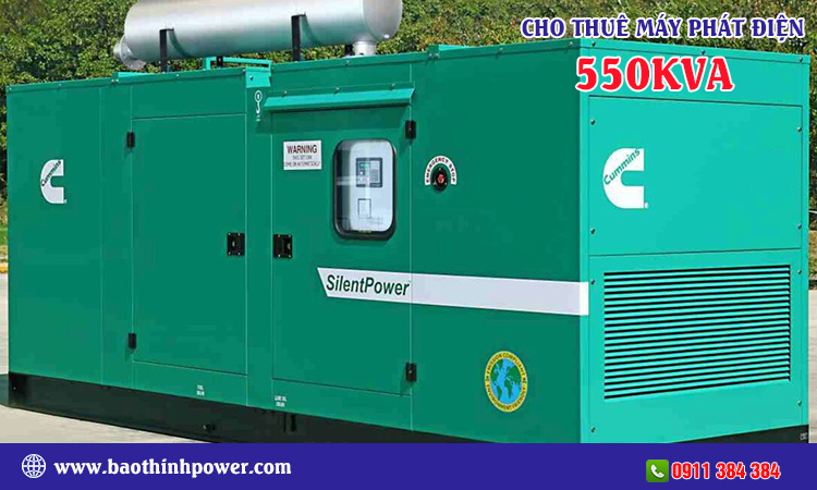 Cho thuê máy phát điện 550kva