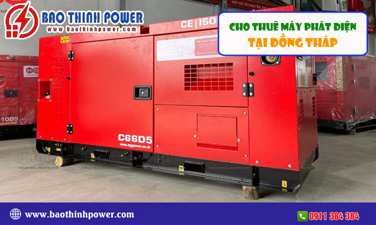 Cho thuê máy phát điện Đồng Tháp 