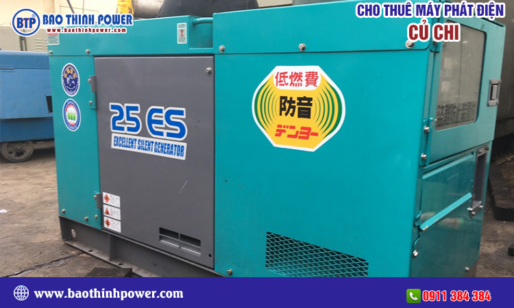 Cho thuê máy phát điện huyện Củ Chi