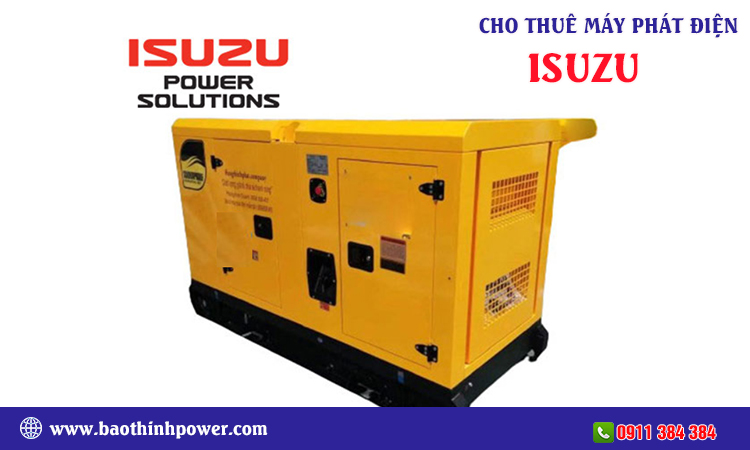 Cho thuê máy phát điện isuzu