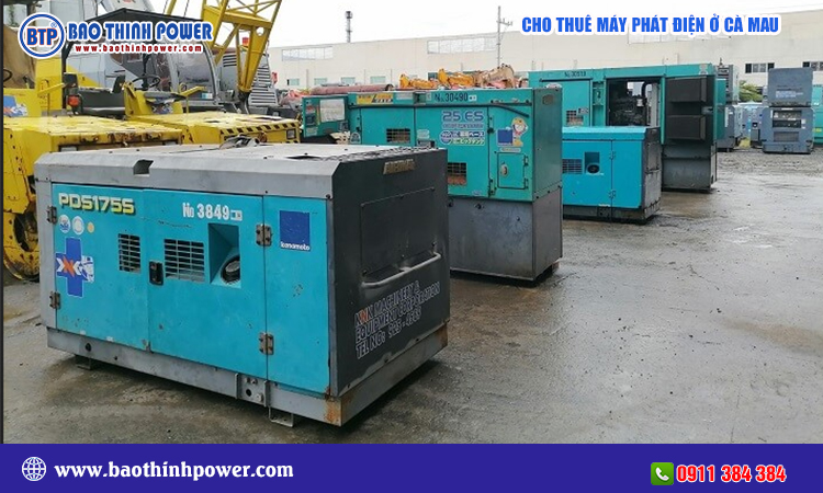 Cho thuê máy phát điện ở Cà Mau