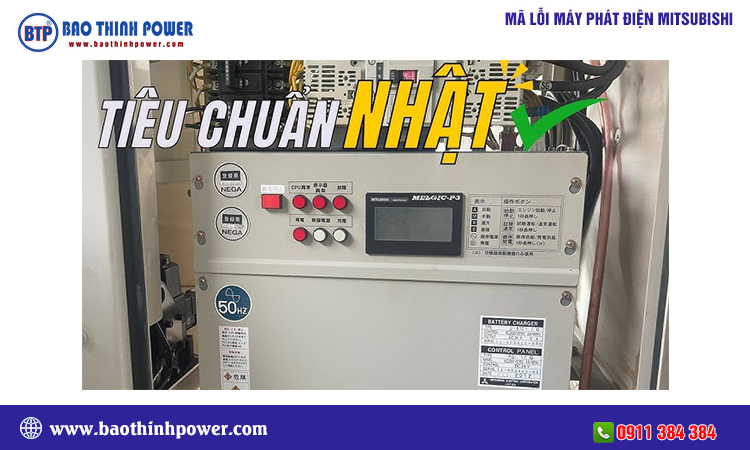 Mã lỗi máy phát điện Mitsubishi