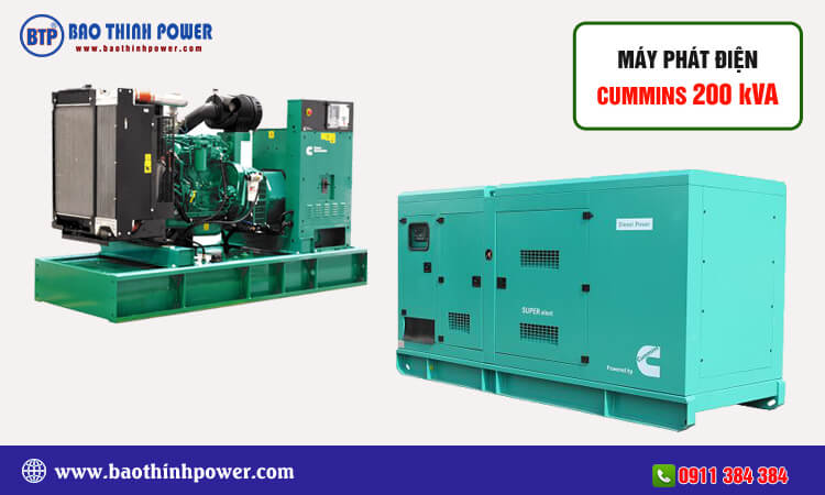 Máy phát điện Cummins 200kva 