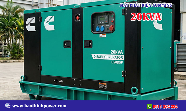 Máy phát điện cummins 20kva