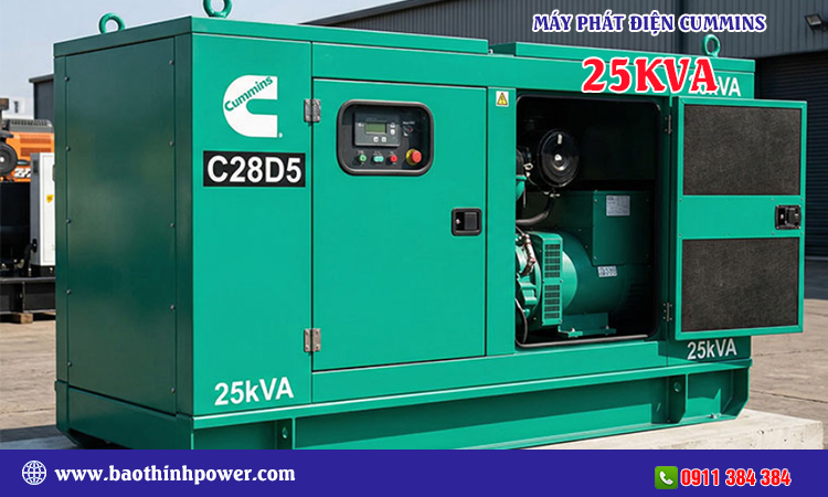Máy phát điện cummins 25kva