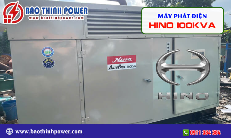 Máy phát điện Hino 100kva 