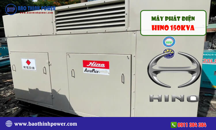 Máy phát điện Hino 150kva 