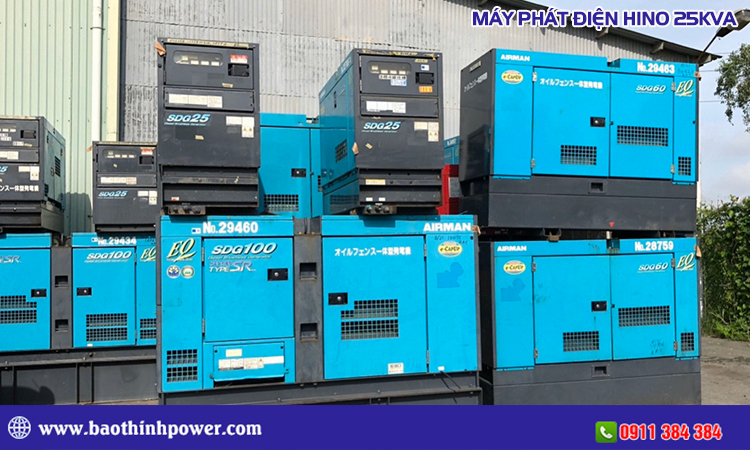 Máy phát điện Hino 25kva
