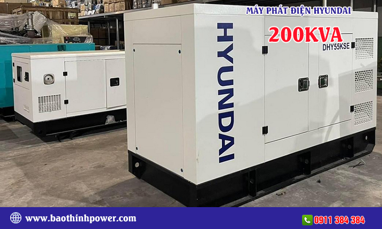 Máy phát điện Hyundai 200kva