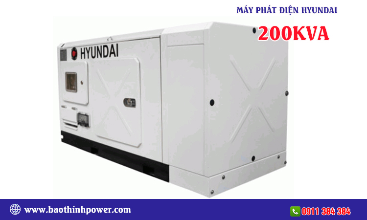 Máy phát điện Hyundai 200kva