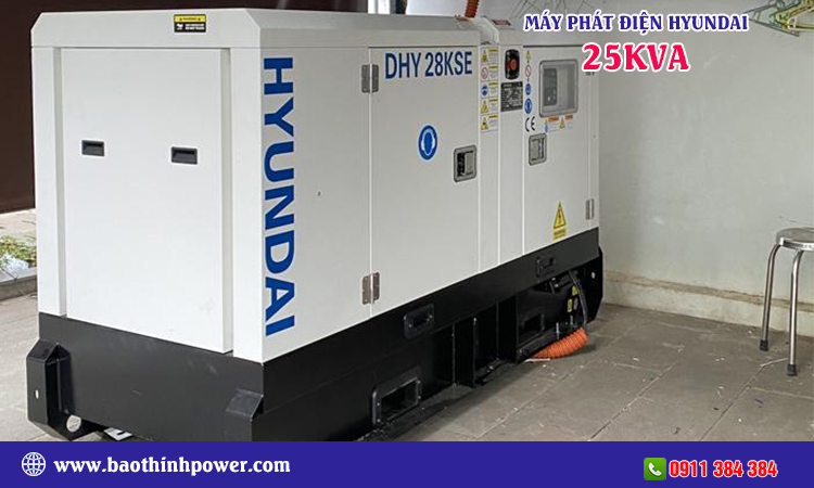 Máy phát điện Hyundai 25kva