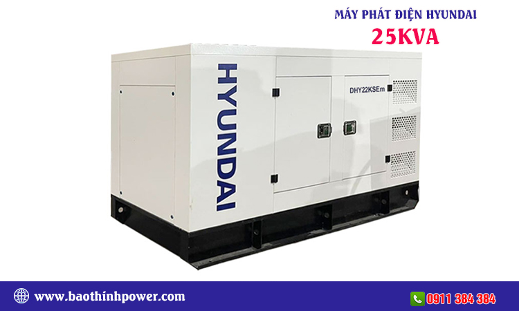 Máy phát điện Hyundai 25kva