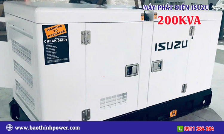 Máy phát điện isuzu 200kva