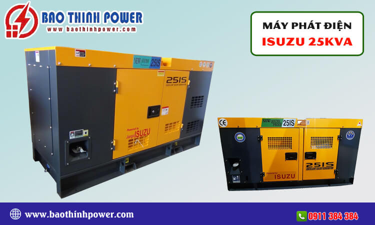 Máy phát điện Isuzu 25kva 