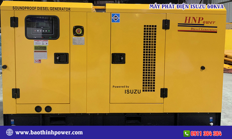 Máy phát điện isuzu 60kva