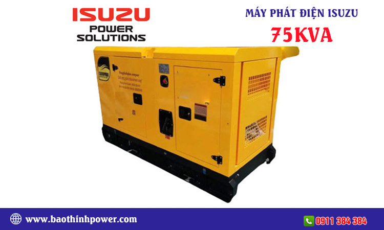 Máy phát điện isuzu 75kva