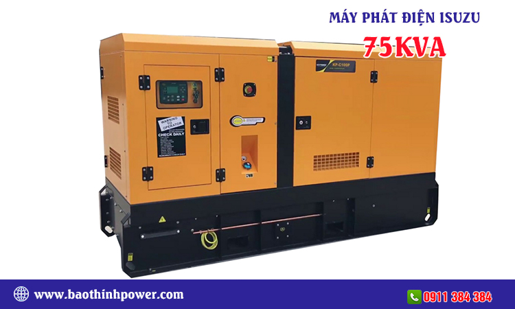 Máy phát điện isuzu 75kva