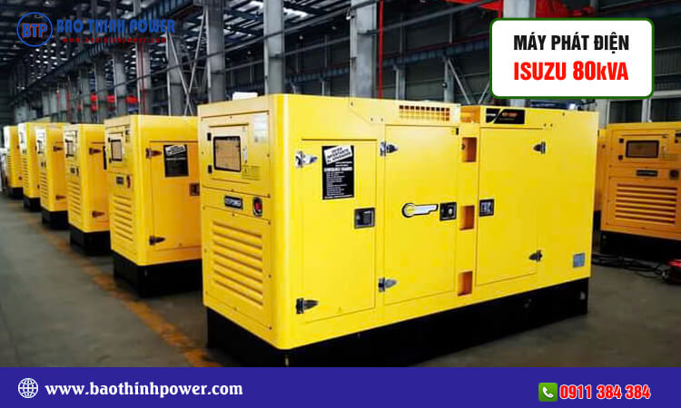 Máy phát điện Isuzu 80kva 