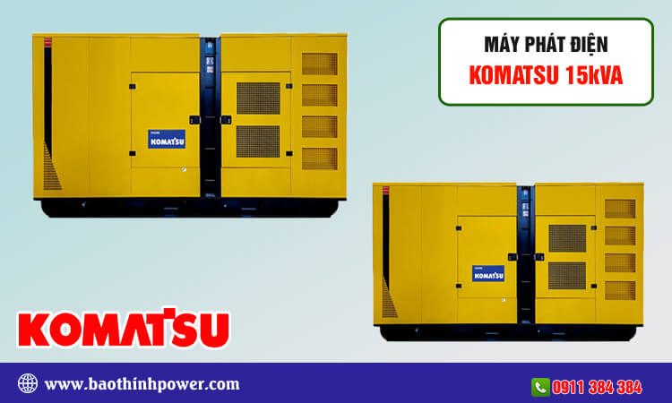Máy phát điện Komatsu 15kva