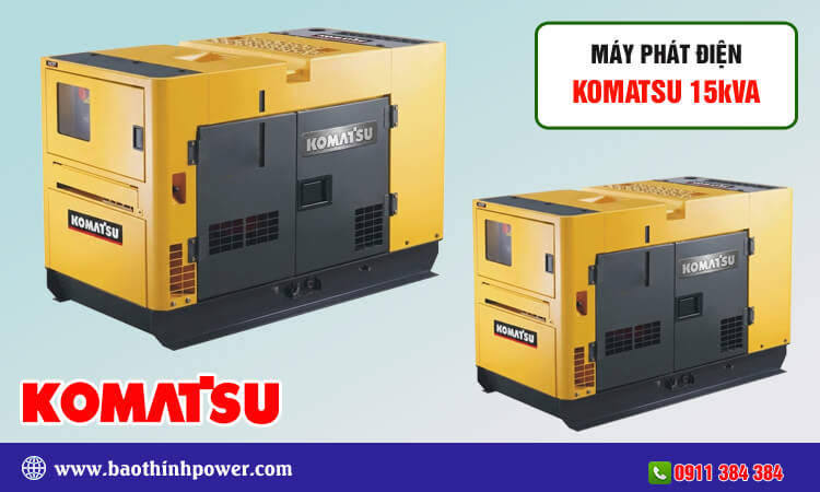 Máy phát điện Komatsu 15kva