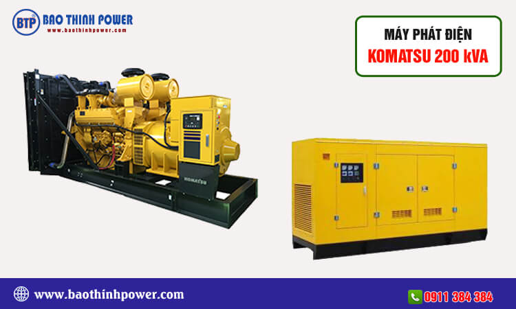 Máy phát điện Komatsu 200kva 