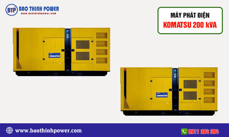 Máy phát điện Komatsu 200kva 