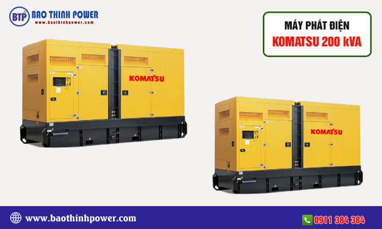 Máy phát điện Komatsu 200kva 