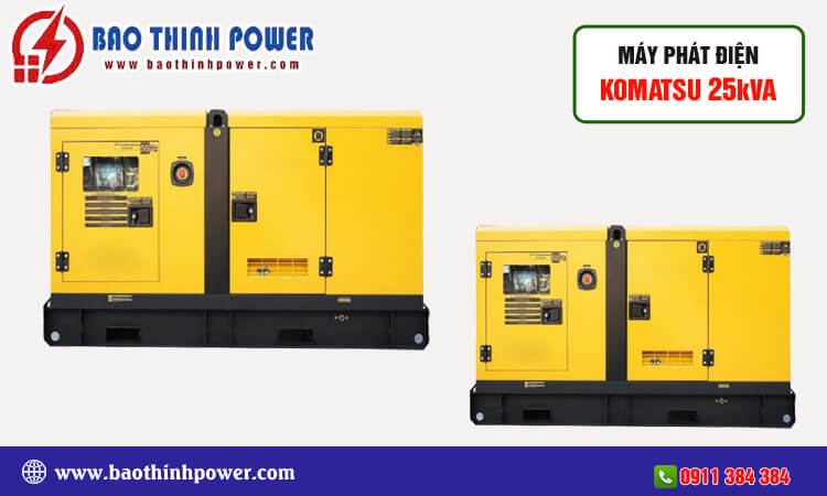 Máy phát điện Komatsu 25kva 