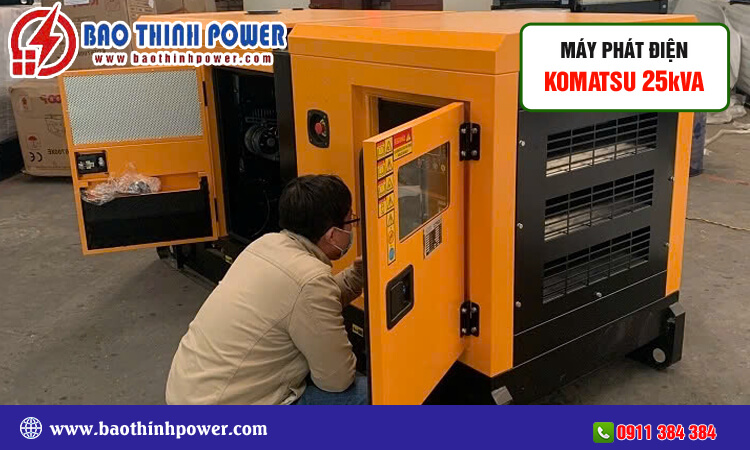 Máy phát điện Komatsu 25kva 