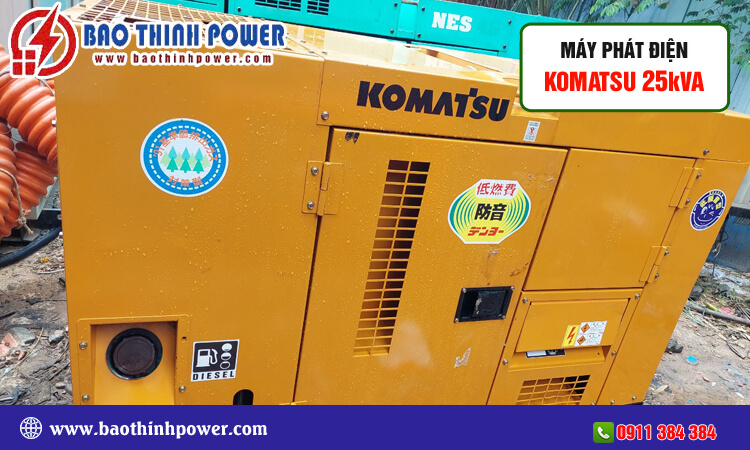 Máy phát điện Komatsu 25kva 