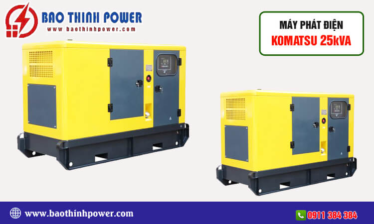 Máy phát điện Komatsu 25kva 