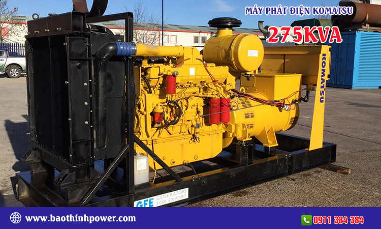 Máy phát điện komatsu 275kva