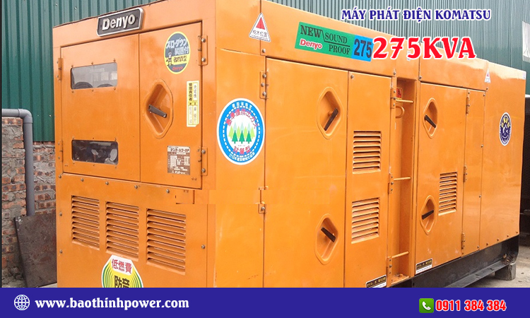 Máy phát điện komatsu 275kva