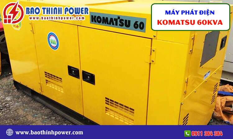 Máy phát điện Komatsu 60kva 