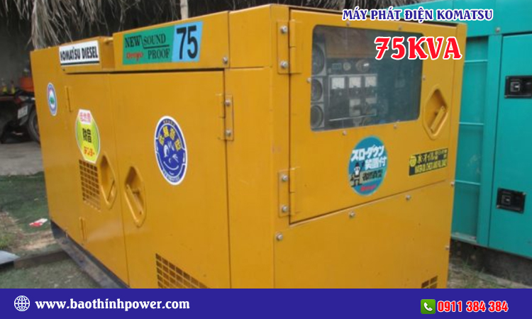 Máy phát điện komatsu 75kva