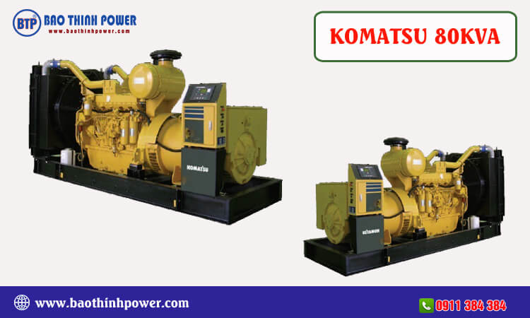 Máy phát điện Komatsu 80kva 