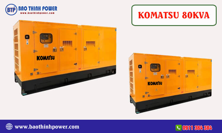Máy phát điện Komatsu 80kva 