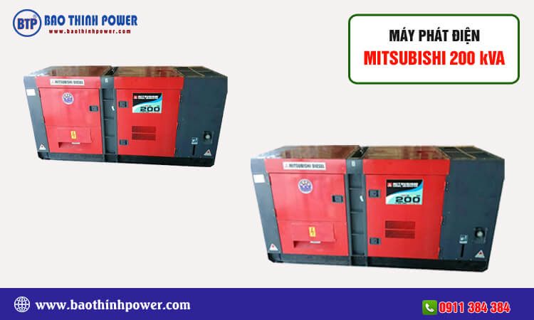 Máy phát điện Mitsubishi 200kva 