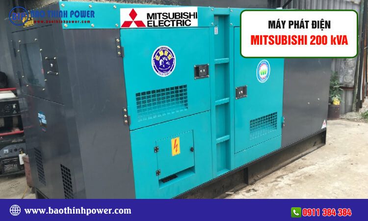 Máy phát điện Mitsubishi 200kva 