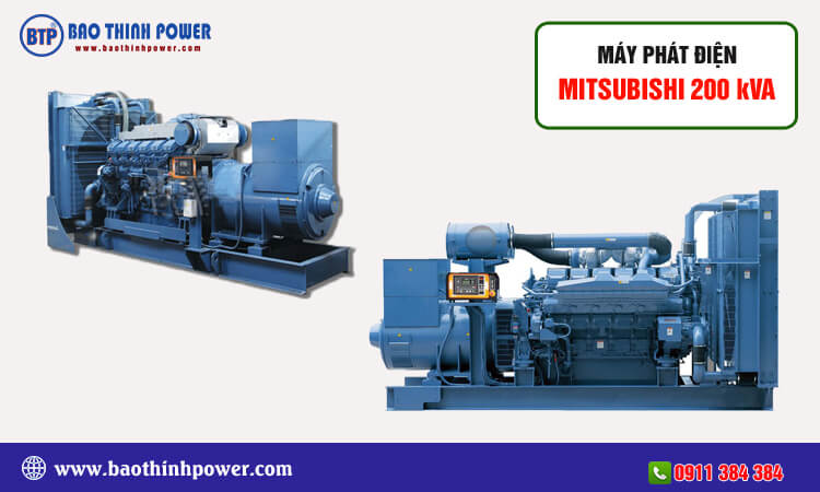 Máy phát điện Mitsubishi 200kva 