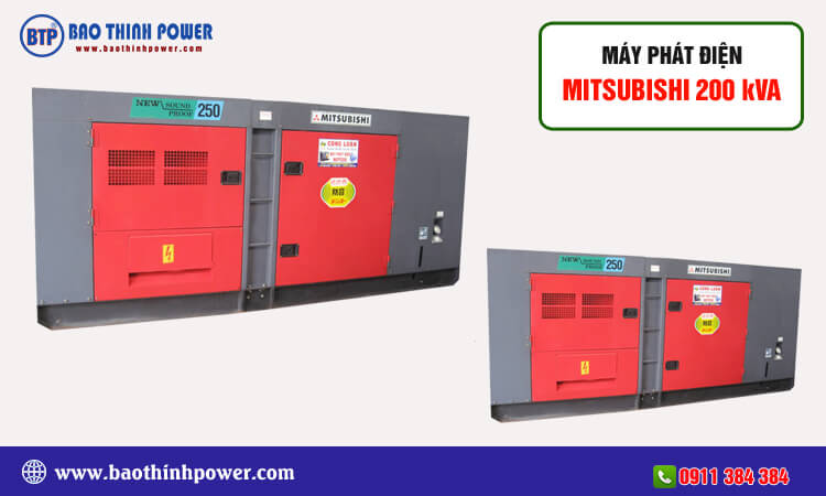 Máy phát điện Mitsubishi 250kva 