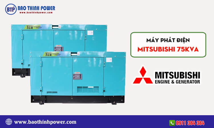 Máy phát điện Mitsubishi 75kva 