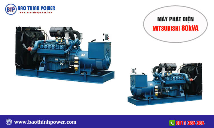 Máy phát điện Mitsubishi 80kva 